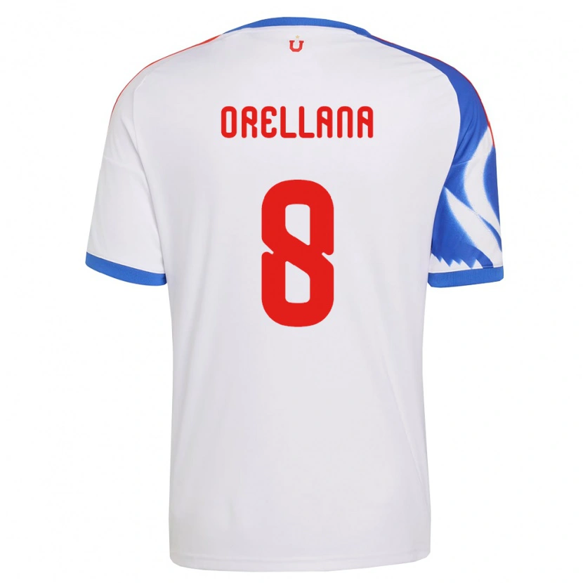 Danxen Hombre Camiseta Denisse Orellana #8 Blanco Azul Marino 2ª Equipación 2026/27 La Camisa