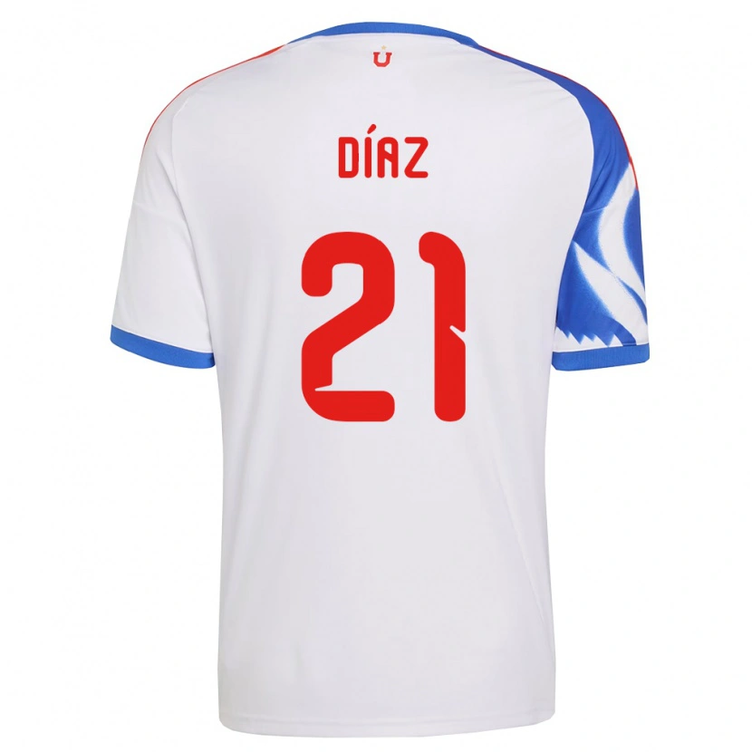 Danxen Hombre Camiseta Marcelo Díaz #21 Blanco Azul Marino 2ª Equipación 2026/27 La Camisa