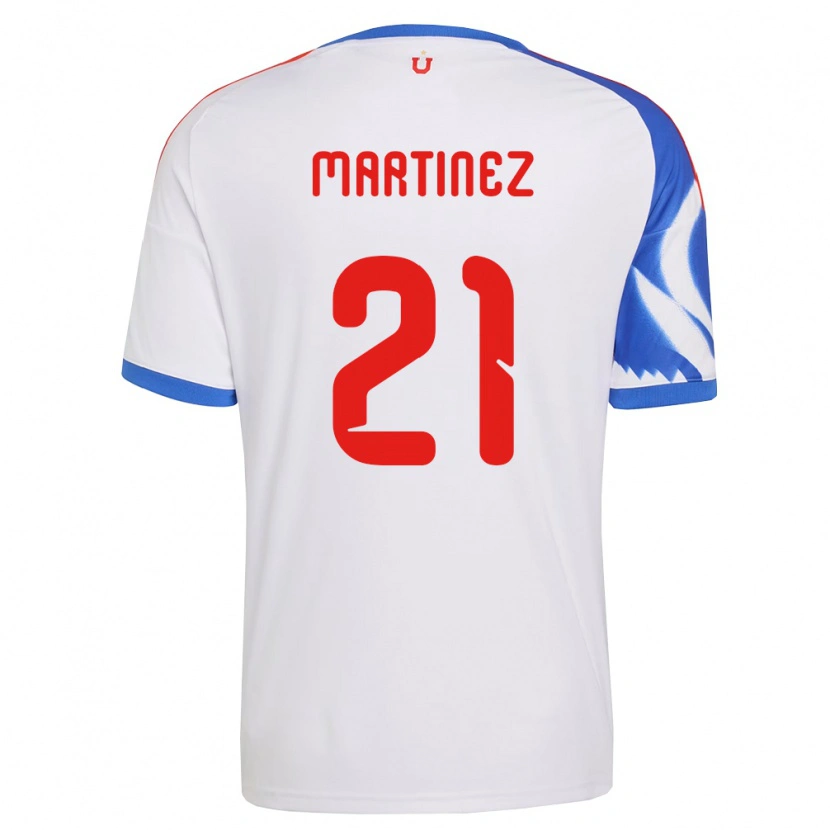 Danxen Hombre Camiseta Maria Martínez #21 Blanco Azul Marino 2ª Equipación 2026/27 La Camisa