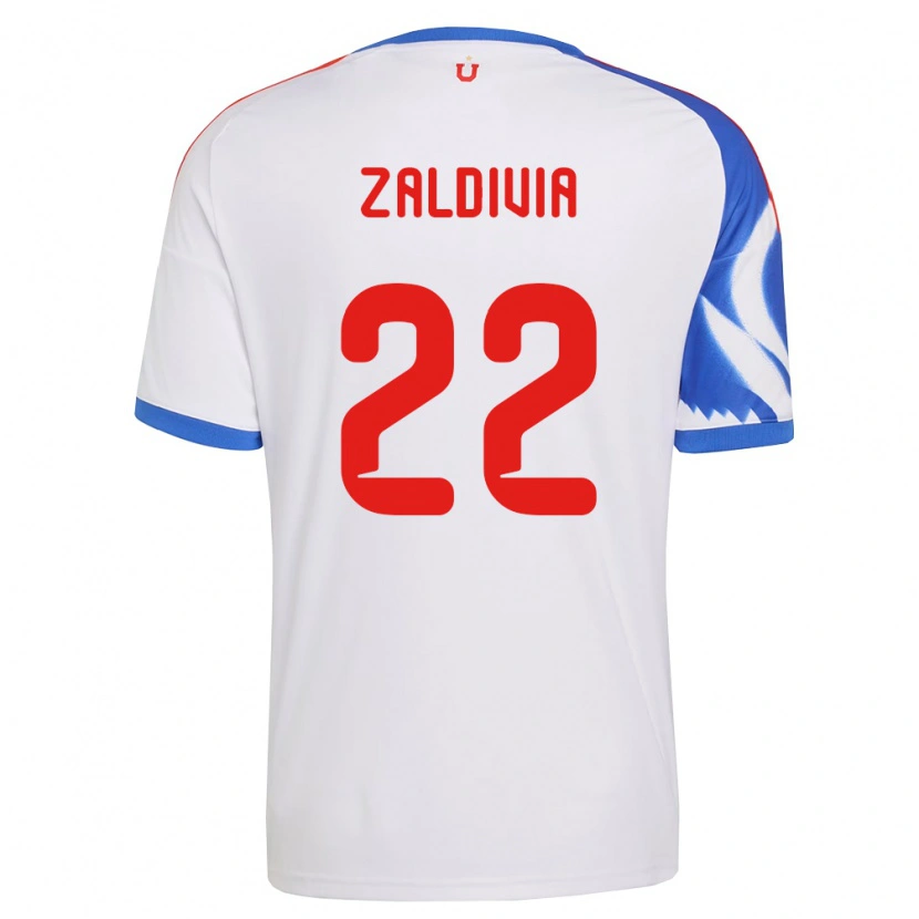 Danxen Hombre Camiseta Matías Zaldivia #22 Blanco Azul Marino 2ª Equipación 2026/27 La Camisa