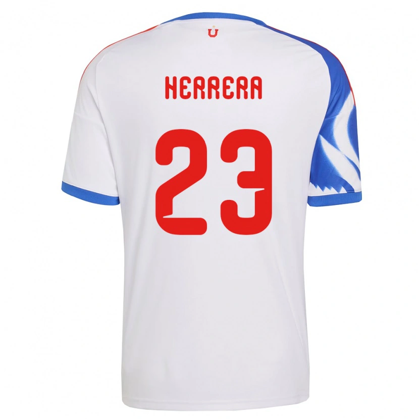 Danxen Hombre Camiseta Claudia Herrera #23 Blanco Azul Marino 2ª Equipación 2026/27 La Camisa
