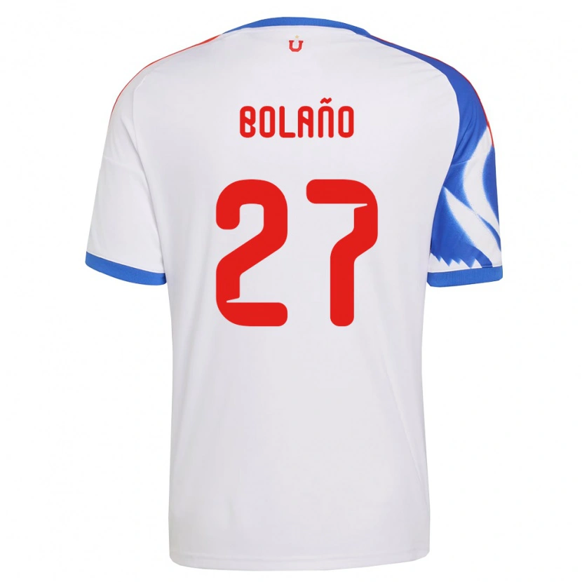 Danxen Hombre Camiseta Andrés Bolaño #27 Blanco Azul Marino 2ª Equipación 2026/27 La Camisa