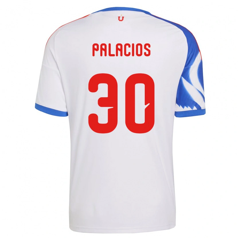Danxen Hombre Camiseta Cristian Palacios #30 Blanco Azul Marino 2ª Equipación 2026/27 La Camisa