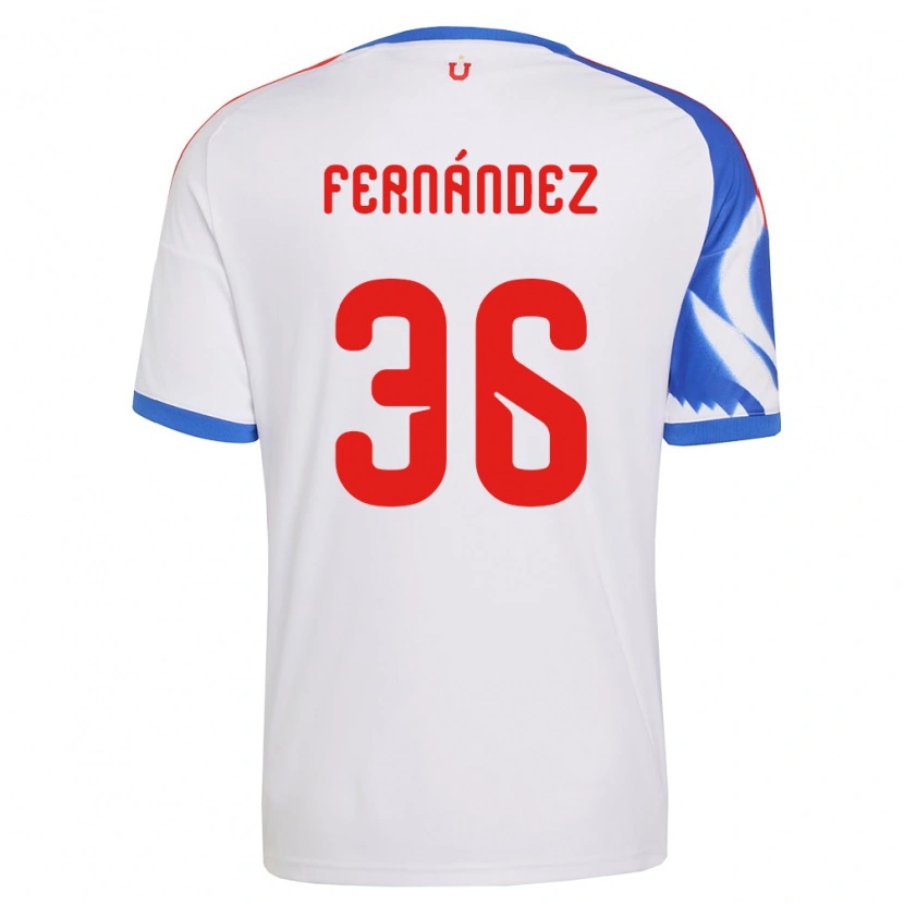 Danxen Hombre Camiseta Franco Fernández #36 Blanco Azul Marino 2ª Equipación 2026/27 La Camisa
