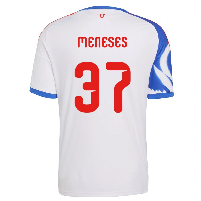 Danxen Hombre Camiseta Tomás Meneses #37 Blanco Azul Marino 2ª Equipación 2026/27 La Camisa