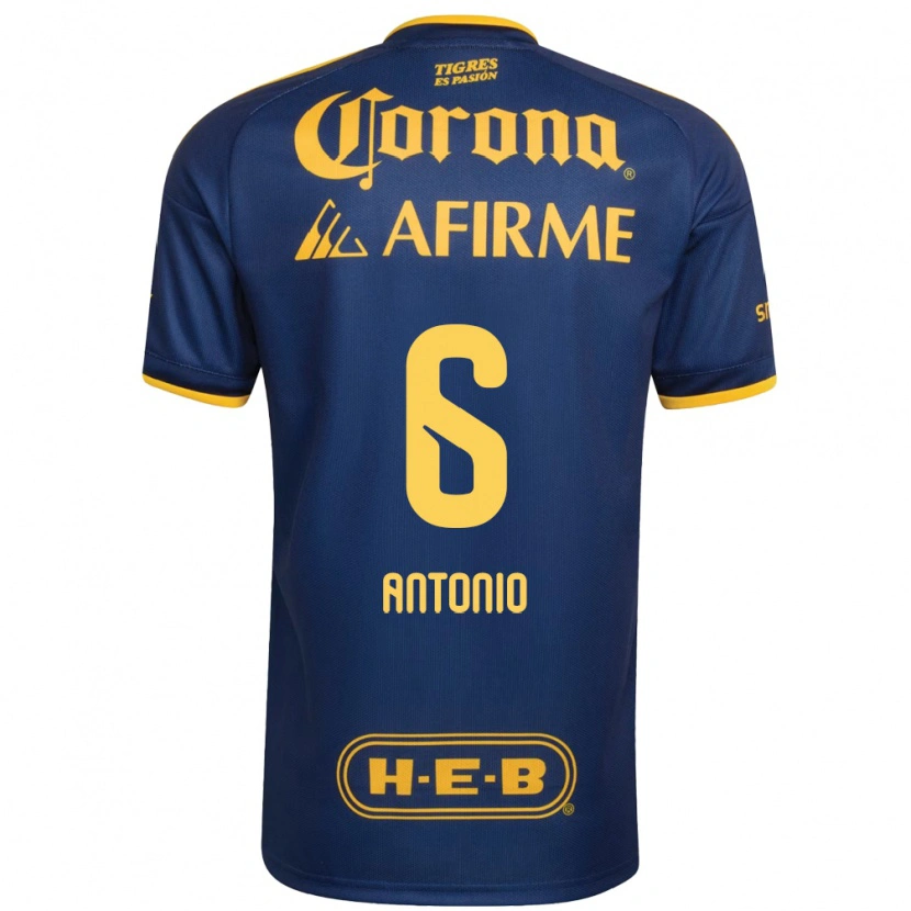 Danxen Hombre Camiseta Nancy Antonio #6 Azul Real Amarillo 2ª Equipación 2026/27 La Camisa