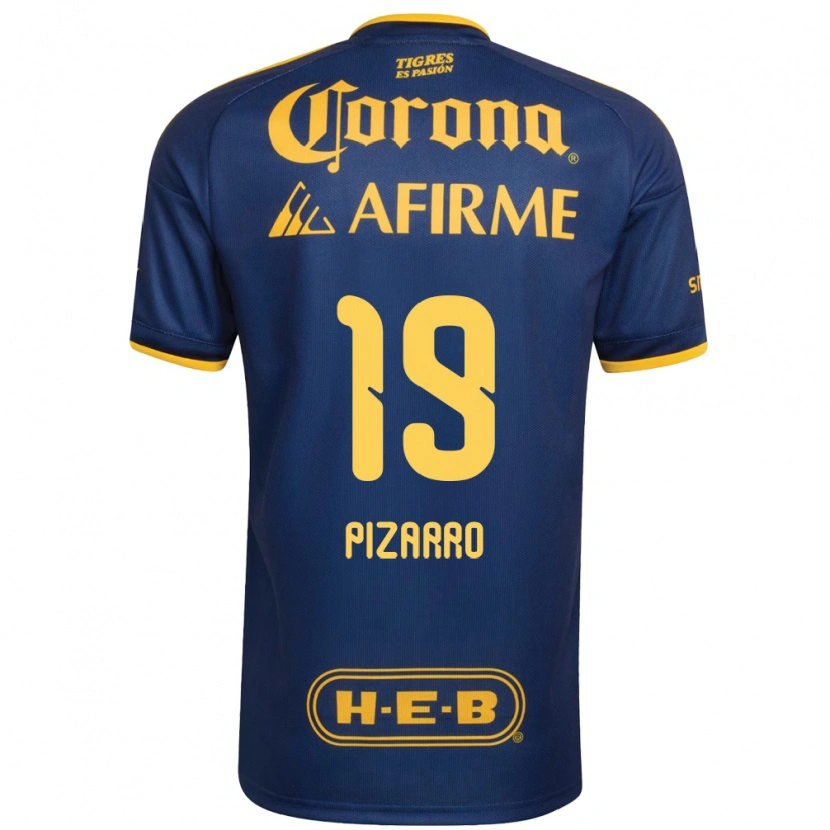 Danxen Hombre Camiseta Guido Pizarro #19 Azul Real Amarillo 2ª Equipación 2026/27 La Camisa