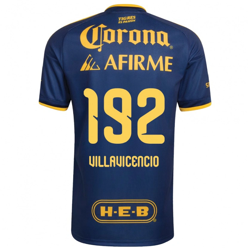 Danxen Hombre Camiseta Edgar Villavicencio #192 Azul Real Amarillo 2ª Equipación 2026/27 La Camisa