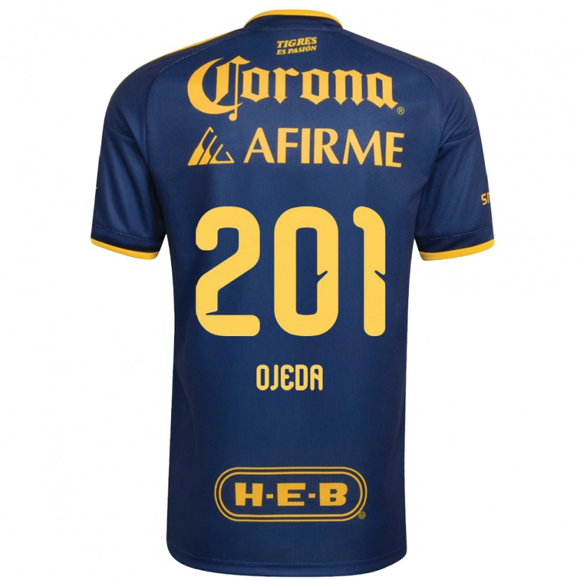 Danxen Hombre Camiseta Diego Ojeda #201 Azul Real Amarillo 2ª Equipación 2026/27 La Camisa