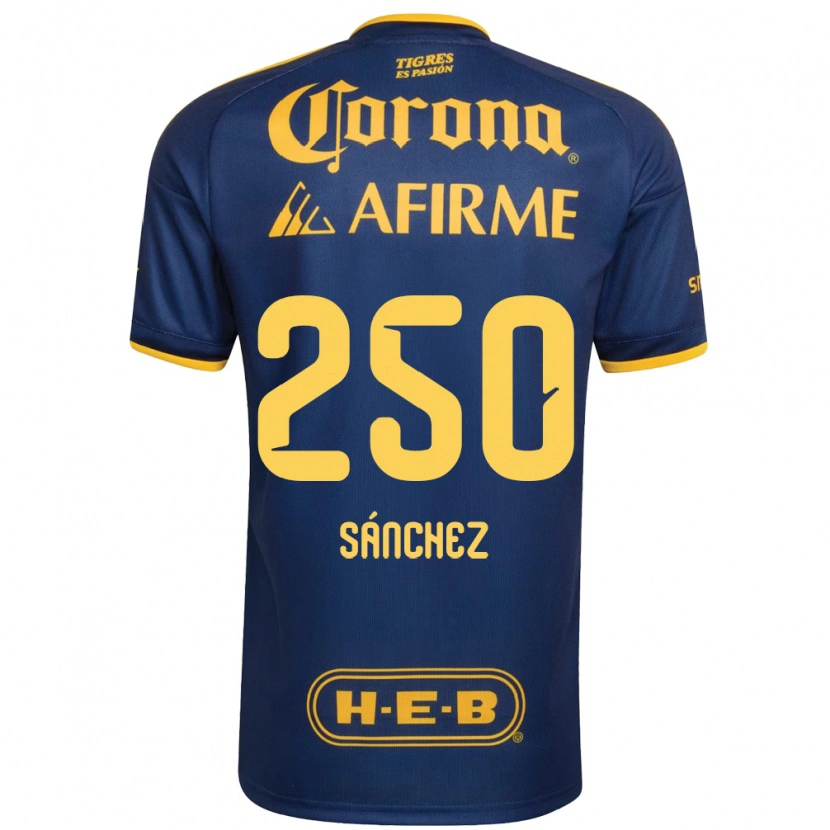Danxen Hombre Camiseta Fernando Sánchez #250 Azul Real Amarillo 2ª Equipación 2026/27 La Camisa