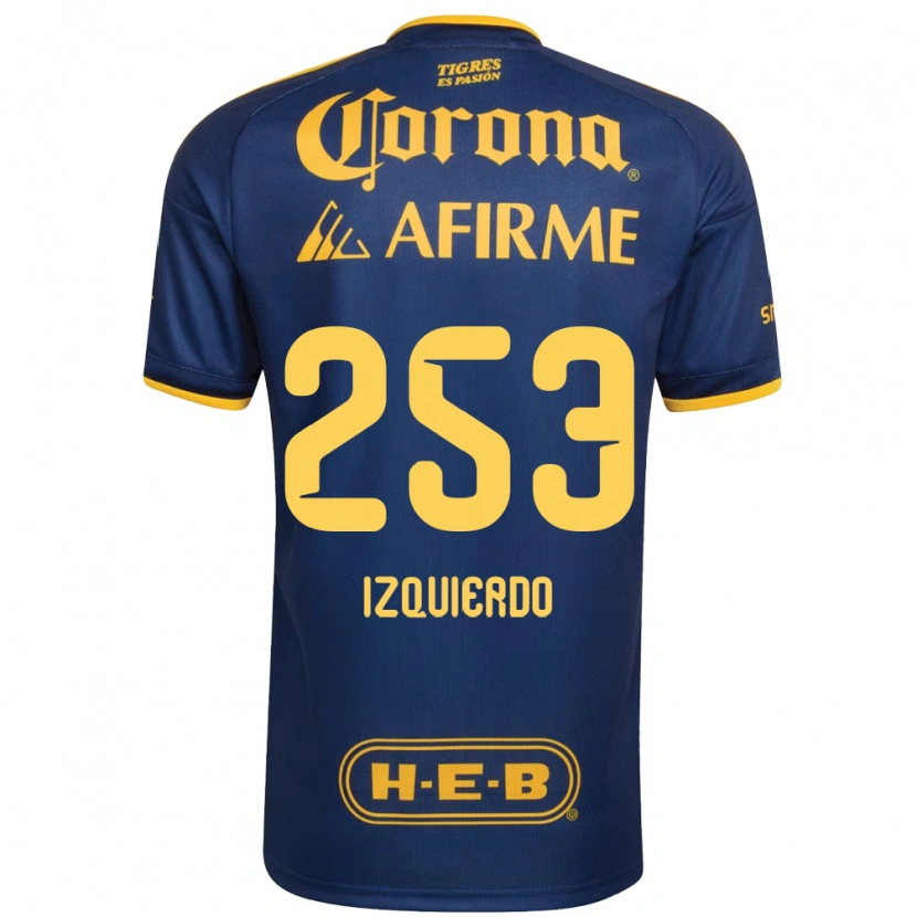 Danxen Hombre Camiseta Diego Izquierdo #253 Azul Real Amarillo 2ª Equipación 2026/27 La Camisa