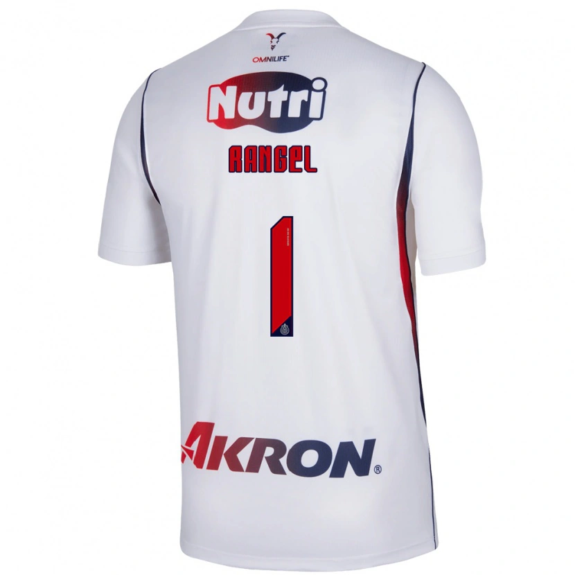 Danxen Hombre Camiseta Raúl Rangel #1 Blanco Azul Marino Rojo 2ª Equipación 2026/27 La Camisa