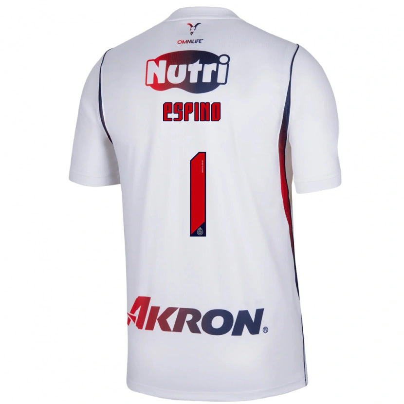 Danxen Hombre Camiseta Celeste Espino #1 Blanco Azul Marino Rojo 2ª Equipación 2026/27 La Camisa