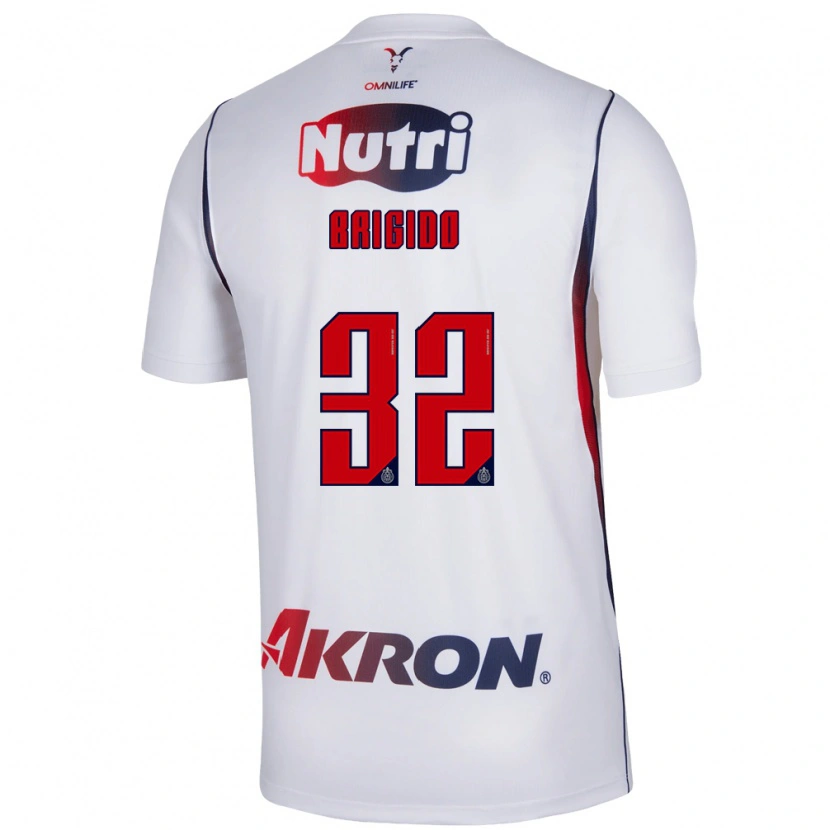 Danxen Hombre Camiseta Jesús Brígido #32 Blanco Azul Marino Rojo 2ª Equipación 2026/27 La Camisa