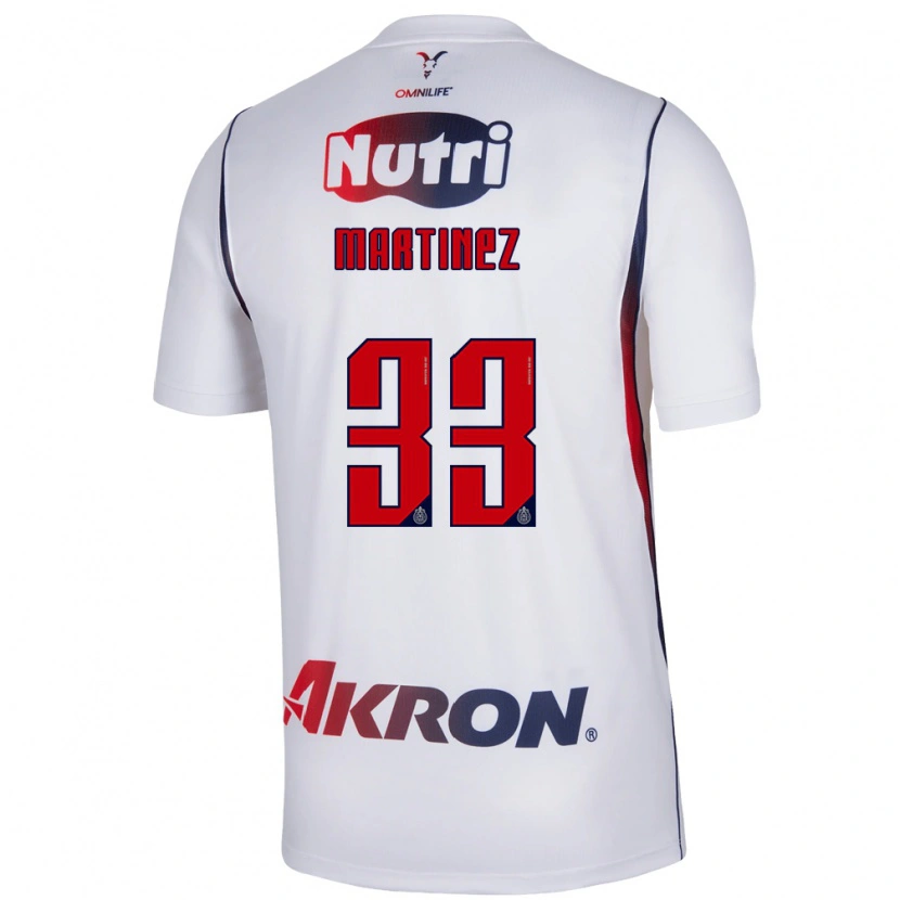 Danxen Hombre Camiseta Raúl Martínez #33 Blanco Azul Marino Rojo 2ª Equipación 2026/27 La Camisa