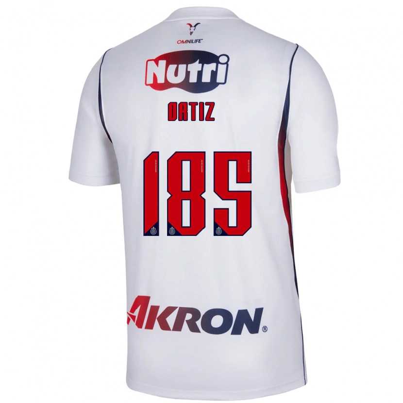 Danxen Hombre Camiseta Gibrán Ortiz #185 Blanco Azul Marino Rojo 2ª Equipación 2026/27 La Camisa
