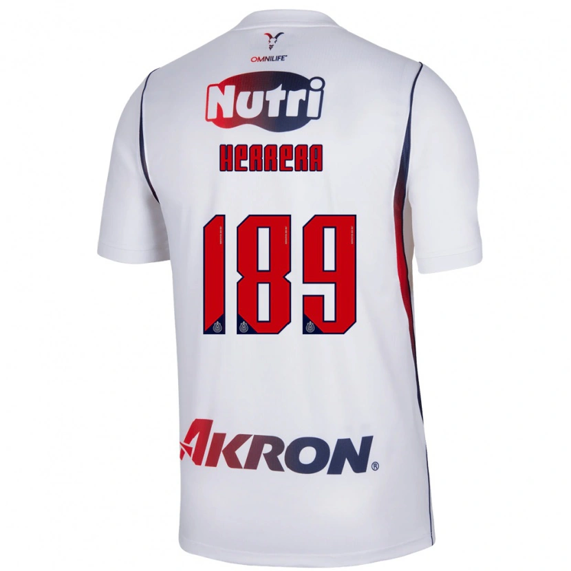Danxen Hombre Camiseta Antonio Herrera #189 Blanco Azul Marino Rojo 2ª Equipación 2026/27 La Camisa