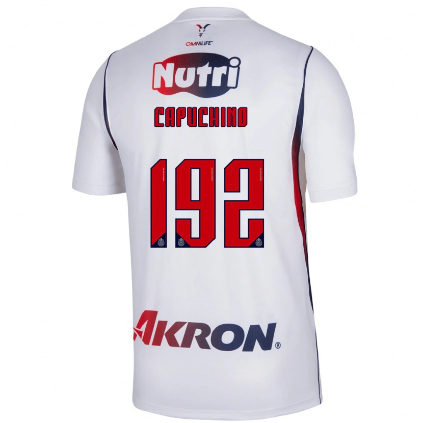 Danxen Hombre Camiseta Juan Capuchino #192 Blanco Azul Marino Rojo 2ª Equipación 2026/27 La Camisa