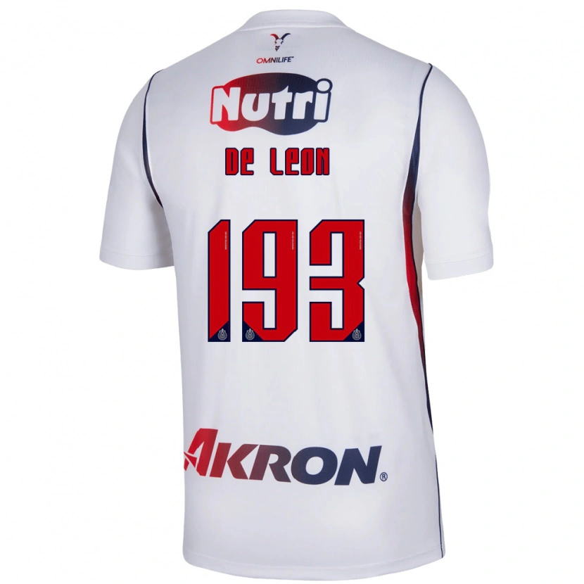 Danxen Hombre Camiseta Jared De León #193 Blanco Azul Marino Rojo 2ª Equipación 2026/27 La Camisa