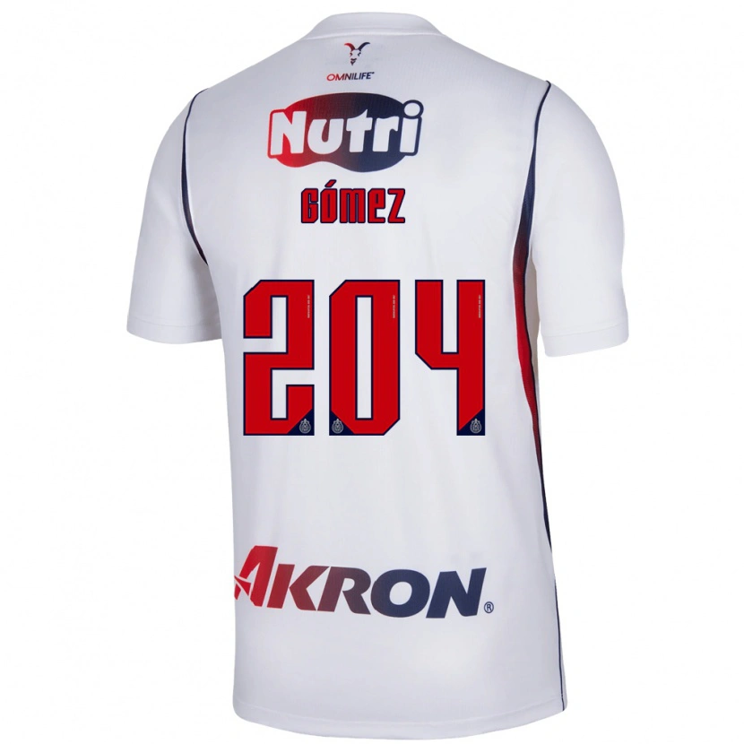 Danxen Hombre Camiseta Luis Gómez #204 Blanco Azul Marino Rojo 2ª Equipación 2026/27 La Camisa