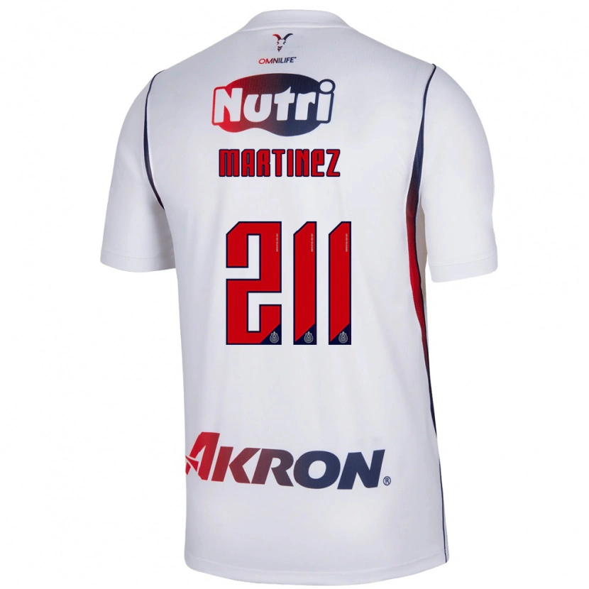 Danxen Hombre Camiseta Diego Martínez #211 Blanco Azul Marino Rojo 2ª Equipación 2026/27 La Camisa