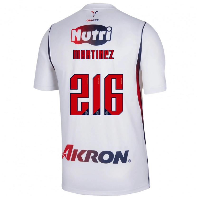 Danxen Hombre Camiseta Isaac Martínez #216 Blanco Azul Marino Rojo 2ª Equipación 2026/27 La Camisa