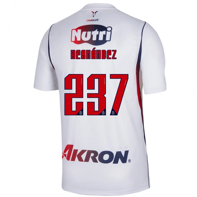 Danxen Hombre Camiseta Santiago Hernández #237 Blanco Azul Marino Rojo 2ª Equipación 2026/27 La Camisa
