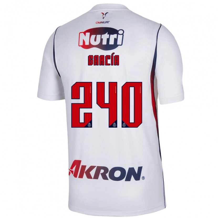 Danxen Hombre Camiseta Víctor García #240 Blanco Azul Marino Rojo 2ª Equipación 2026/27 La Camisa