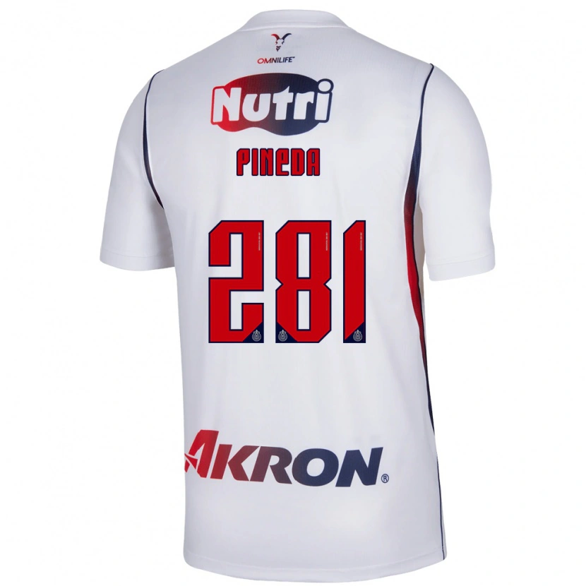 Danxen Hombre Camiseta Xoel Pineda #281 Blanco Azul Marino Rojo 2ª Equipación 2026/27 La Camisa