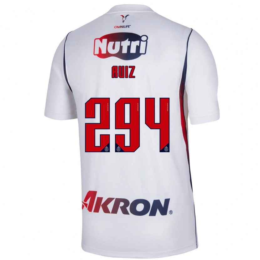 Danxen Hombre Camiseta Dilan Ruiz #294 Blanco Azul Marino Rojo 2ª Equipación 2026/27 La Camisa