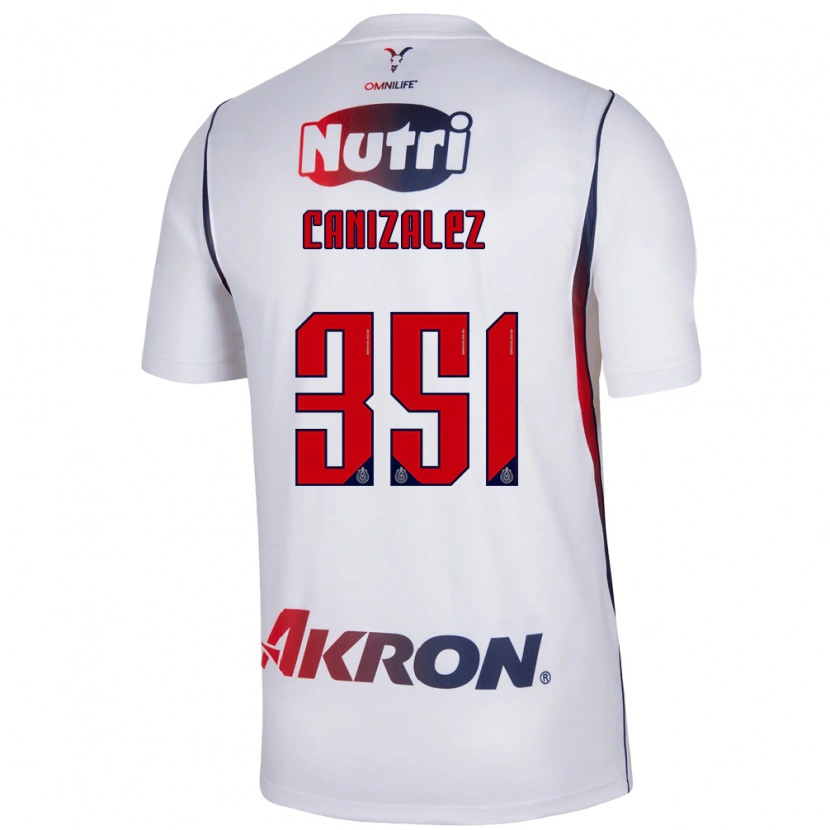 Danxen Hombre Camiseta Djorkaeff Canizalez #351 Blanco Azul Marino Rojo 2ª Equipación 2026/27 La Camisa