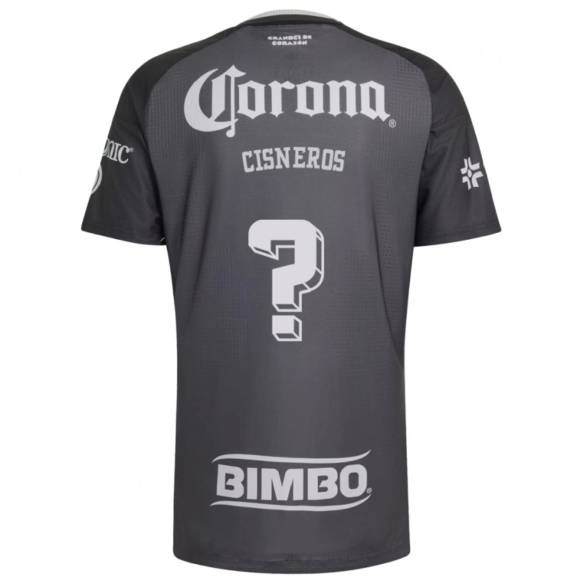 Danxen Hombre Camiseta Vladimir Cisneros #0 Gris Blanco Negro 2ª Equipación 2026/27 La Camisa