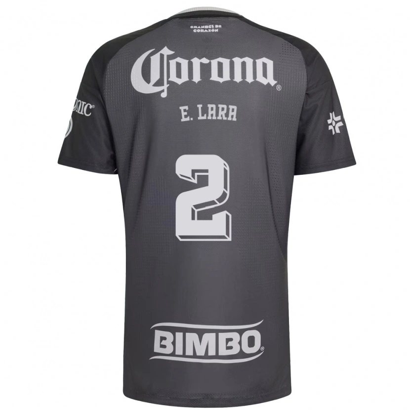 Danxen Hombre Camiseta Emilio Lara #2 Gris Blanco Negro 2ª Equipación 2026/27 La Camisa