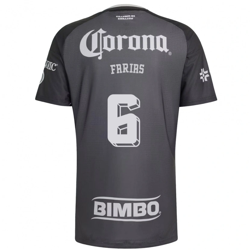 Danxen Hombre Camiseta Janelly Farias #6 Gris Blanco Negro 2ª Equipación 2026/27 La Camisa