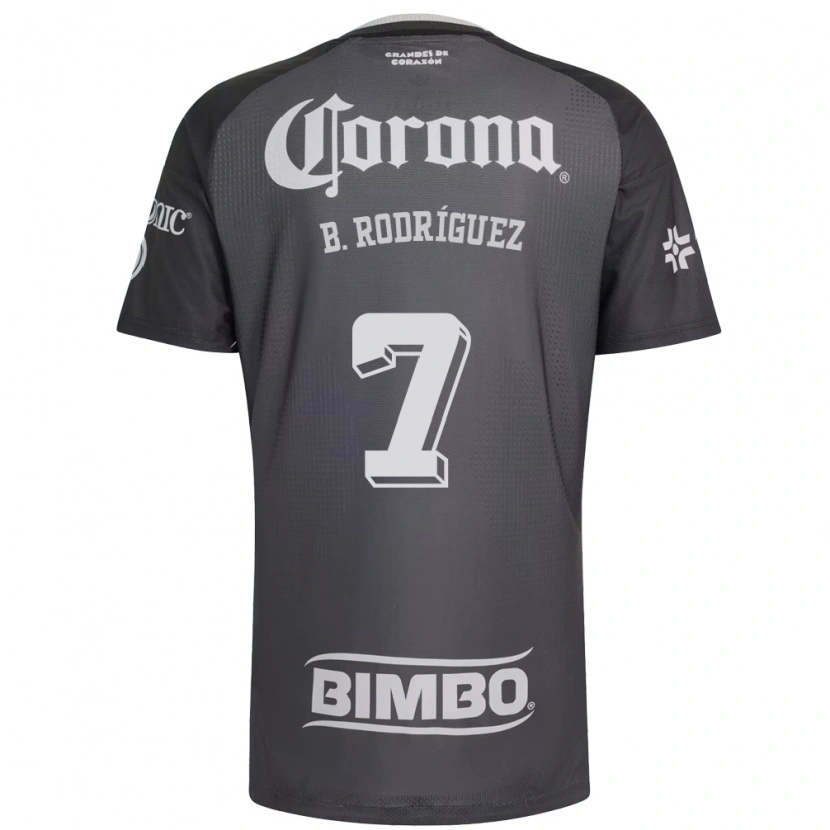 Danxen Hombre Camiseta Brian Rodríguez #7 Gris Blanco Negro 2ª Equipación 2026/27 La Camisa