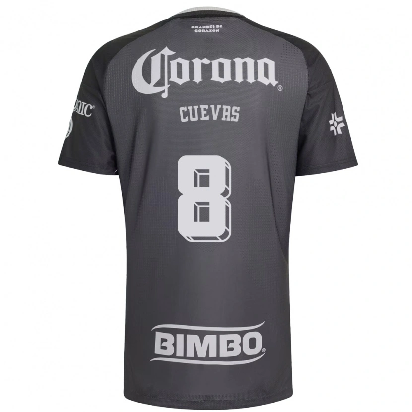Danxen Hombre Camiseta Casandra Cuevas #8 Gris Blanco Negro 2ª Equipación 2026/27 La Camisa