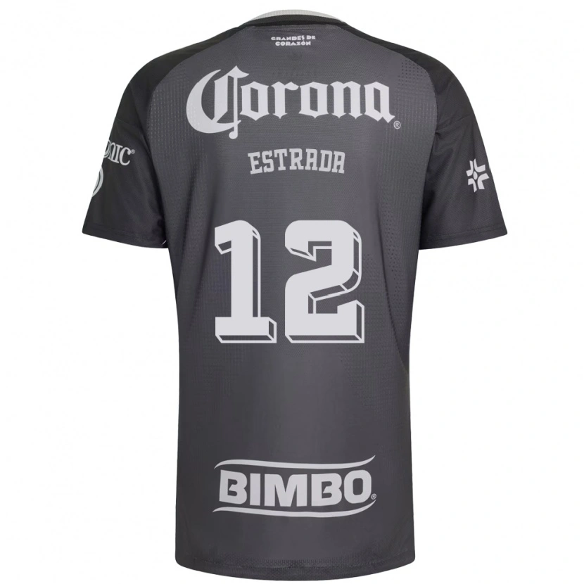 Danxen Hombre Camiseta Jonathan Estrada #12 Gris Blanco Negro 2ª Equipación 2026/27 La Camisa