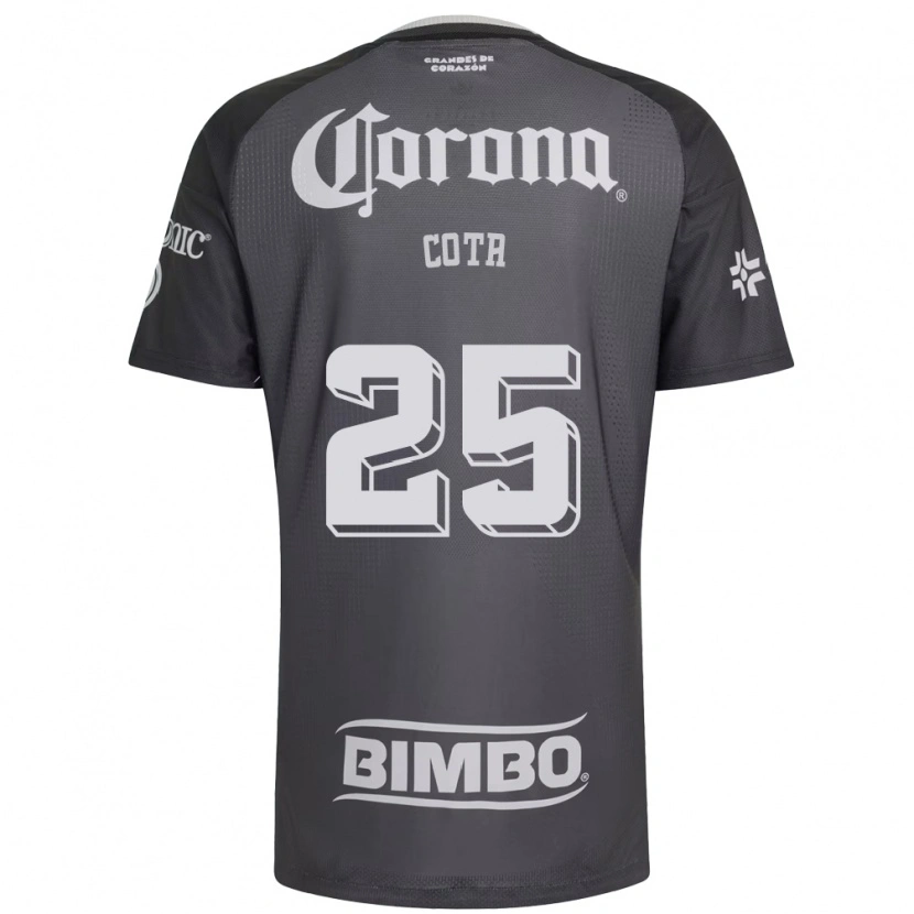 Danxen Hombre Camiseta Renatta Cota #25 Gris Blanco Negro 2ª Equipación 2026/27 La Camisa