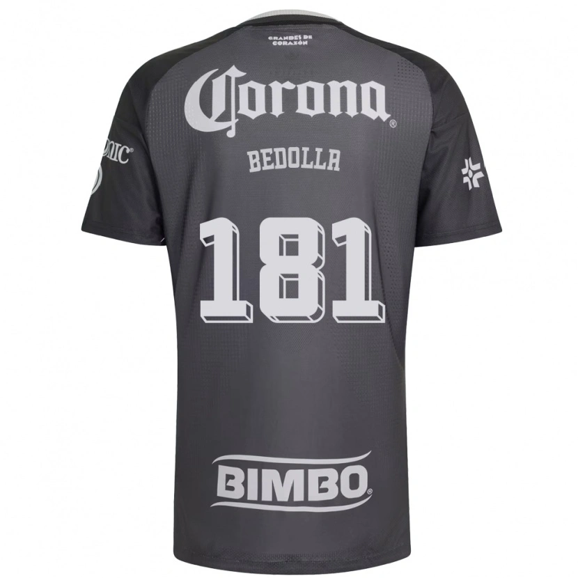 Danxen Hombre Camiseta Paolo Bedolla #181 Gris Blanco Negro 2ª Equipación 2026/27 La Camisa