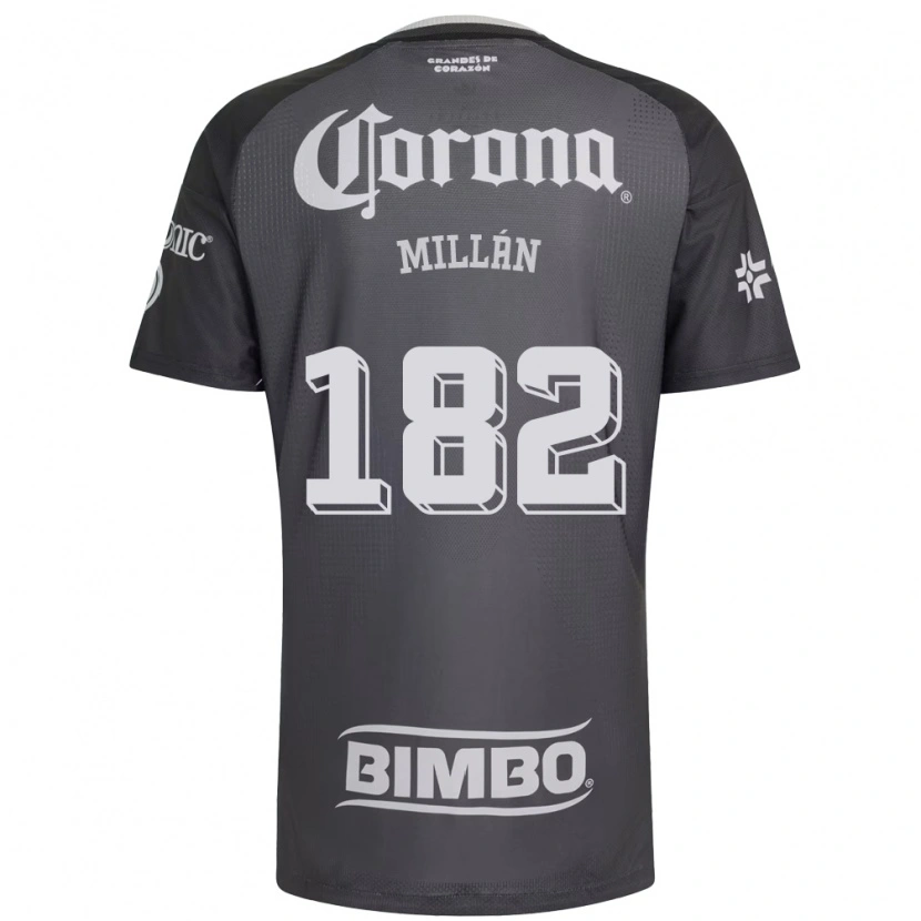 Danxen Hombre Camiseta Daniel Millán #182 Gris Blanco Negro 2ª Equipación 2026/27 La Camisa