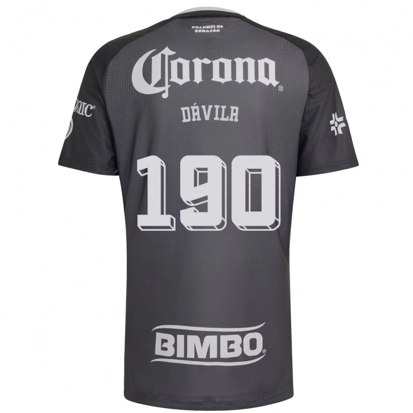 Danxen Hombre Camiseta Emilio Dávila #190 Gris Blanco Negro 2ª Equipación 2026/27 La Camisa