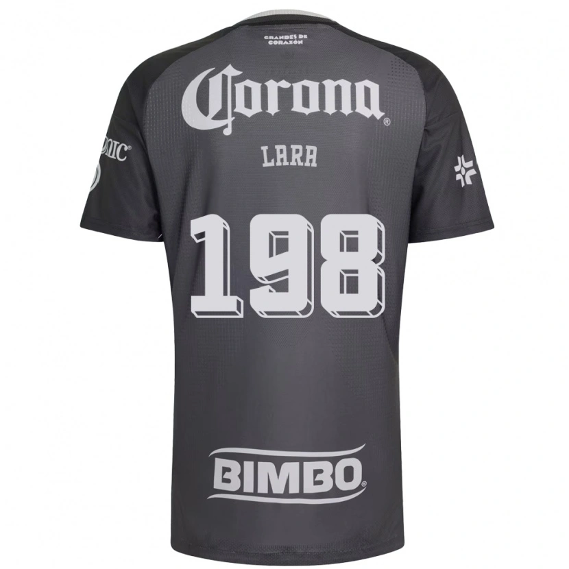 Danxen Hombre Camiseta Guadalupe Lara #198 Gris Blanco Negro 2ª Equipación 2026/27 La Camisa