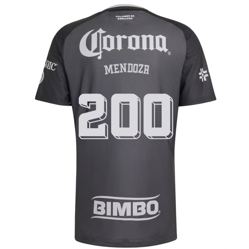 Danxen Hombre Camiseta Luis Mendoza #200 Gris Blanco Negro 2ª Equipación 2026/27 La Camisa