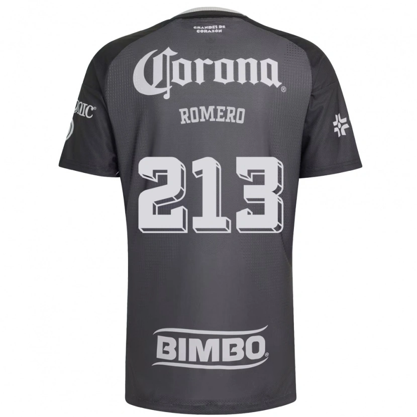 Danxen Hombre Camiseta Axel Romero #213 Gris Blanco Negro 2ª Equipación 2026/27 La Camisa