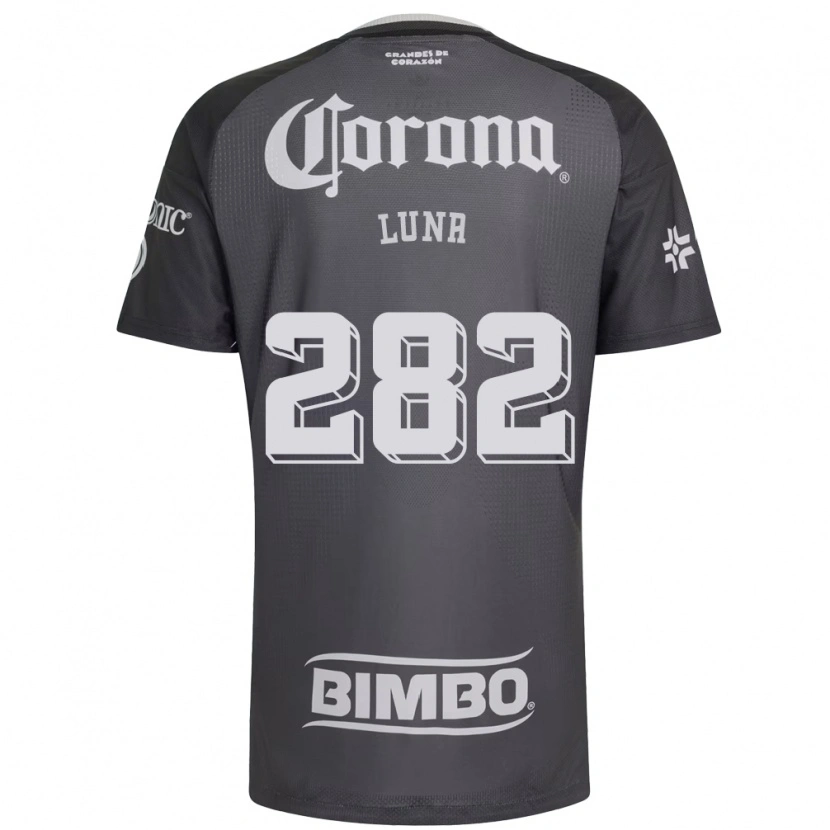 Danxen Hombre Camiseta Mateo Luna #282 Gris Blanco Negro 2ª Equipación 2026/27 La Camisa