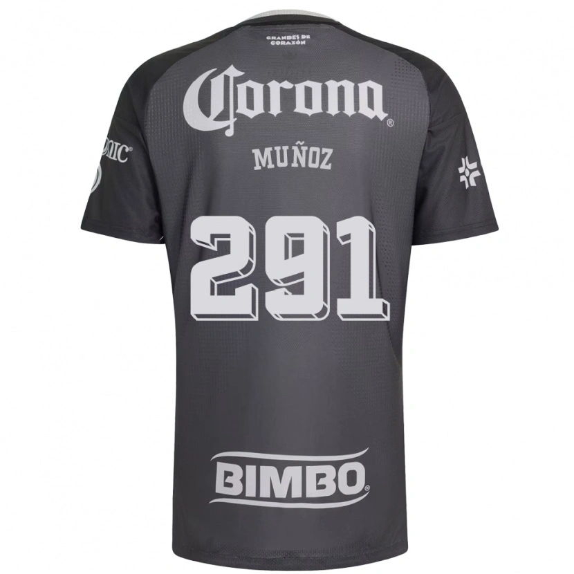 Danxen Hombre Camiseta Jorge Muñoz #291 Gris Blanco Negro 2ª Equipación 2026/27 La Camisa