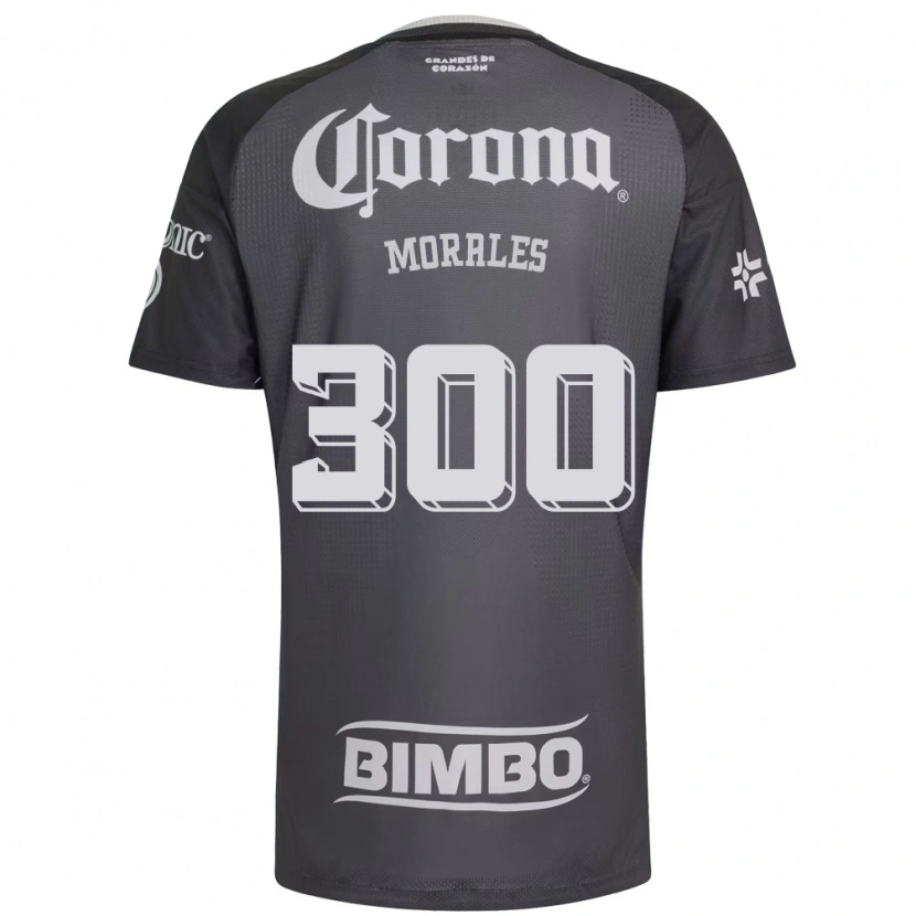 Danxen Hombre Camiseta Jareth Morales #300 Gris Blanco Negro 2ª Equipación 2026/27 La Camisa