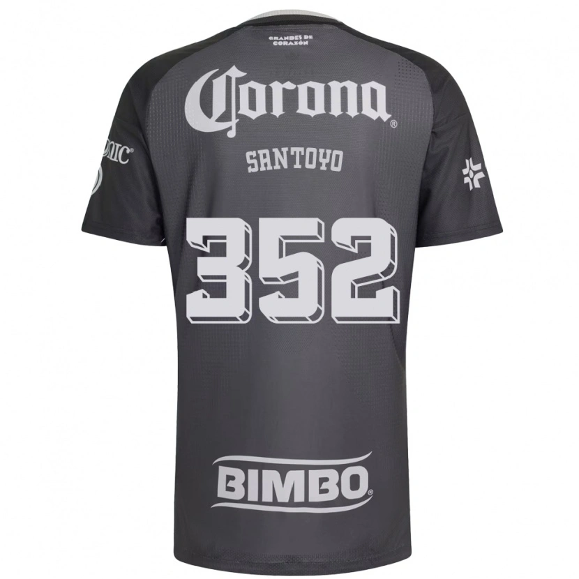 Danxen Hombre Camiseta Julio Santoyo #352 Gris Blanco Negro 2ª Equipación 2026/27 La Camisa