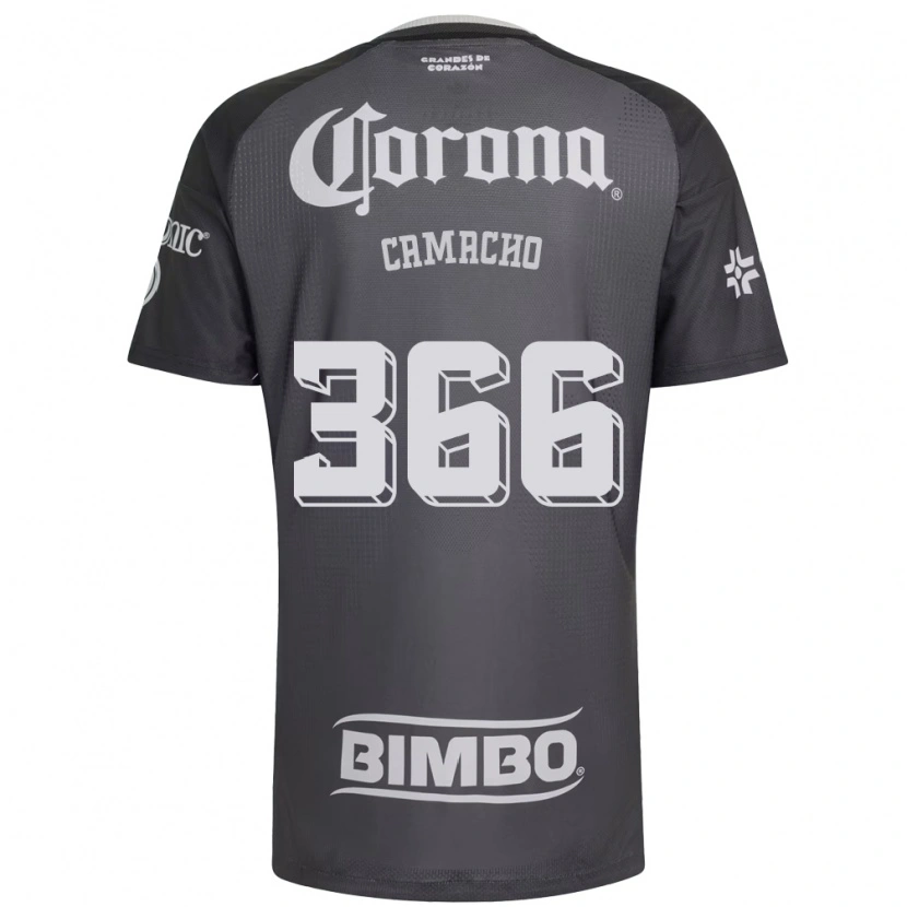 Danxen Hombre Camiseta Jorge Camacho #366 Gris Blanco Negro 2ª Equipación 2026/27 La Camisa