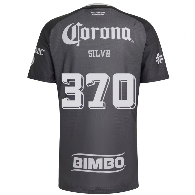 Danxen Hombre Camiseta Sebastián Silva #370 Gris Blanco Negro 2ª Equipación 2026/27 La Camisa